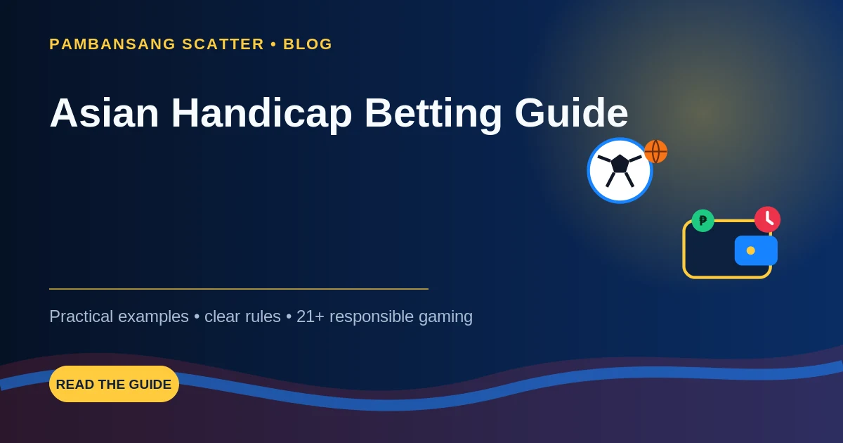 Football Asian handicap betting line with score and target symbols