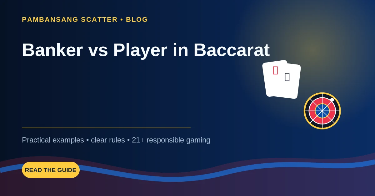 Baccarat Banker versus Player card hands